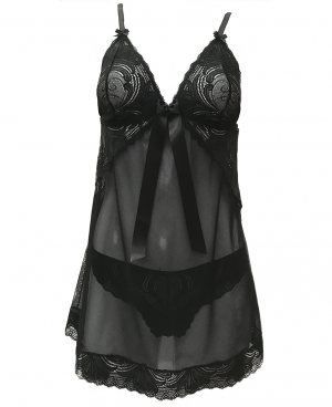 Babydoll Carol Negro