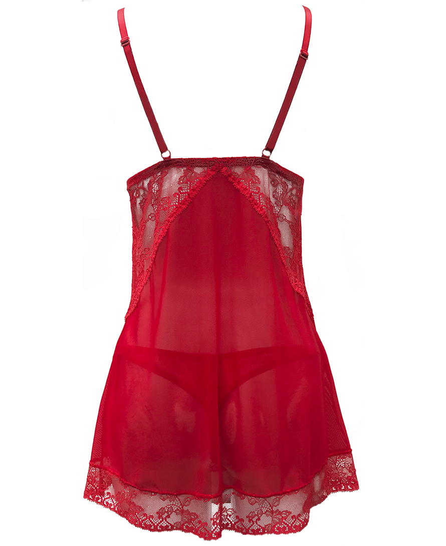 Babydoll Carol Rojo - Imagen 2